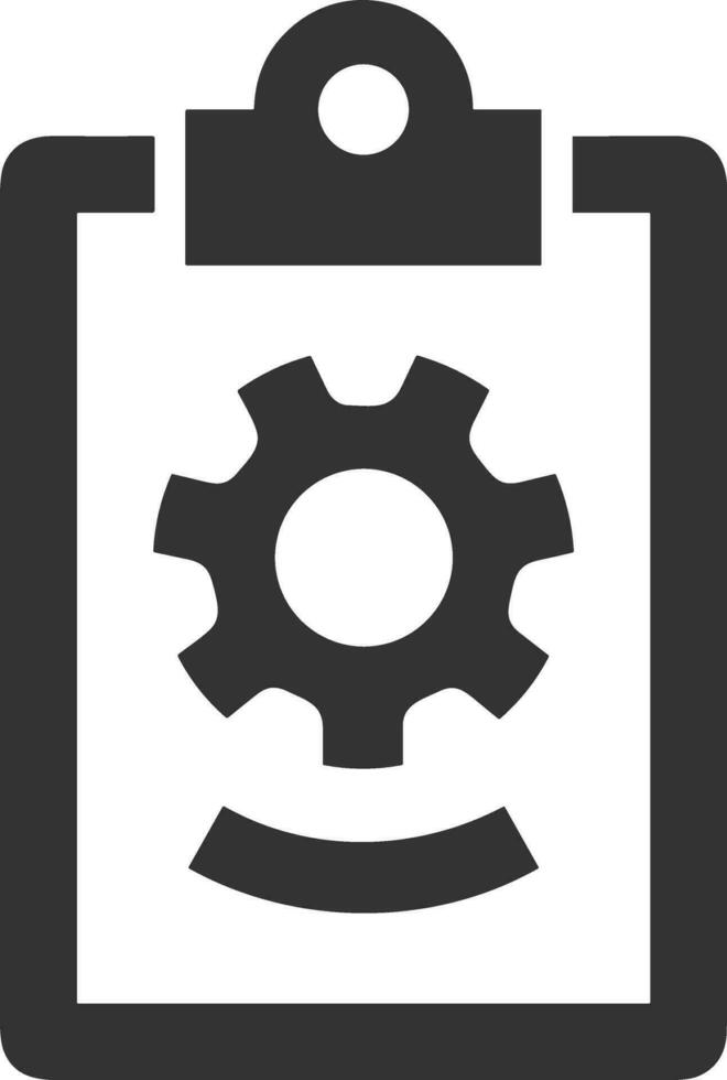 Gear setting symbol icon vector image. Illustration of the industrial wheel mechine mechanism design image