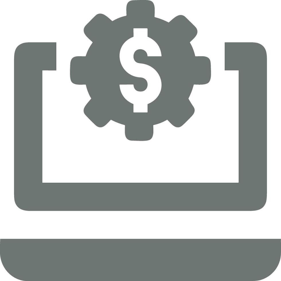 Gear setting symbol icon vector image. Illustration of the industrial wheel mechine mechanism design image