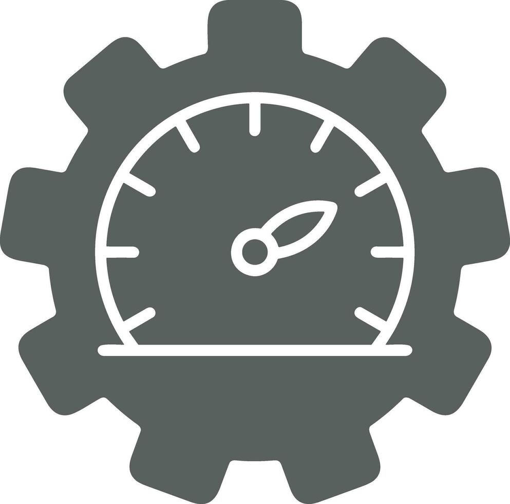 Gear setting symbol icon vector image. Illustration of the industrial wheel mechine mechanism design image