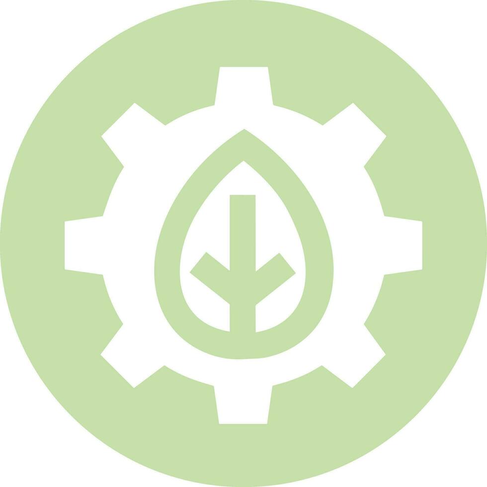 Gear setting symbol icon vector image. Illustration of the industrial wheel mechine mechanism design image