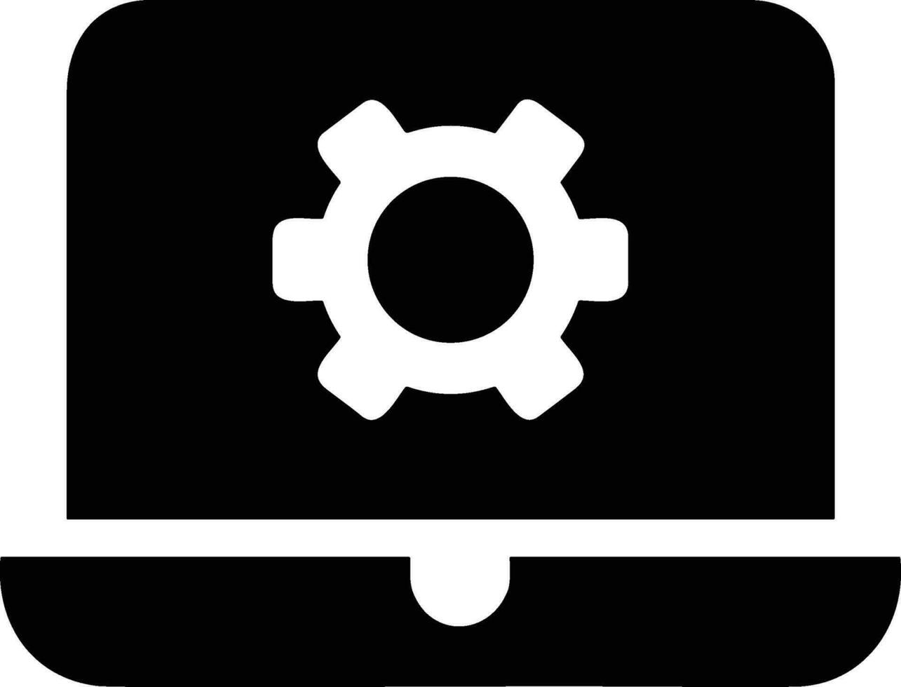 Gear setting symbol icon vector image. Illustration of the industrial wheel mechine mechanism design image