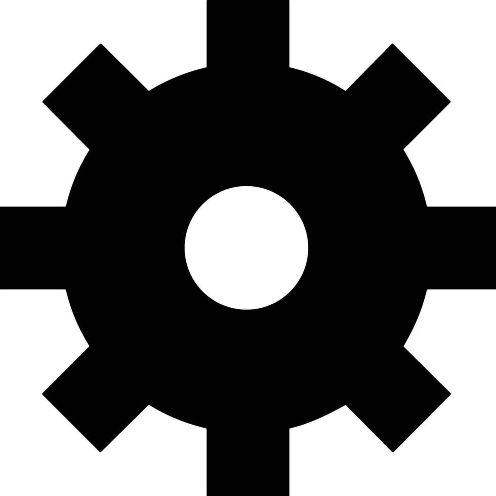 Gear setting symbol icon vector image. Illustration of the industrial wheel mechine mechanism design image