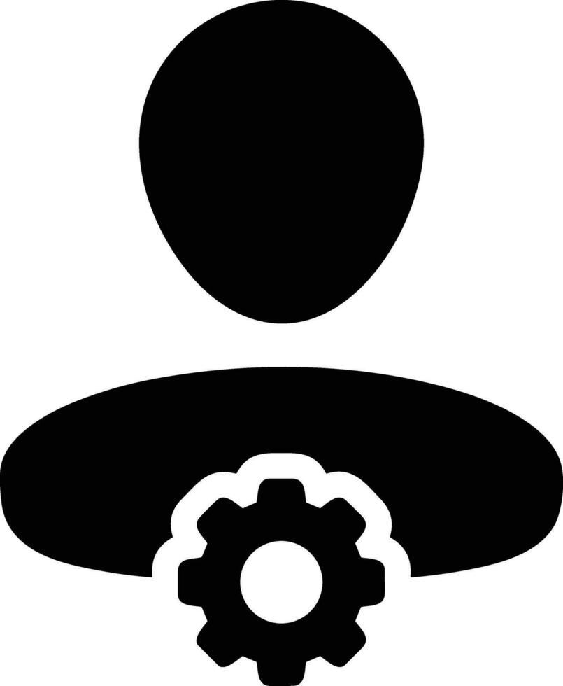 Gear setting symbol icon vector image. Illustration of the industrial wheel mechine mechanism design image