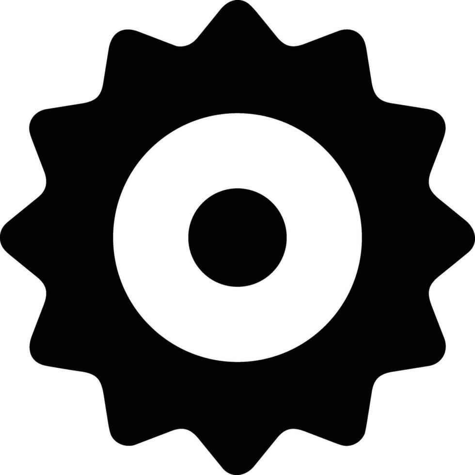 Gear setting symbol icon vector image. Illustration of the industrial wheel mechine mechanism design image