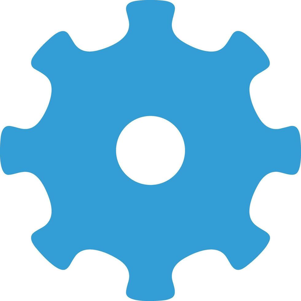 Gear setting symbol icon vector image. Illustration of the industrial wheel mechine mechanism design image