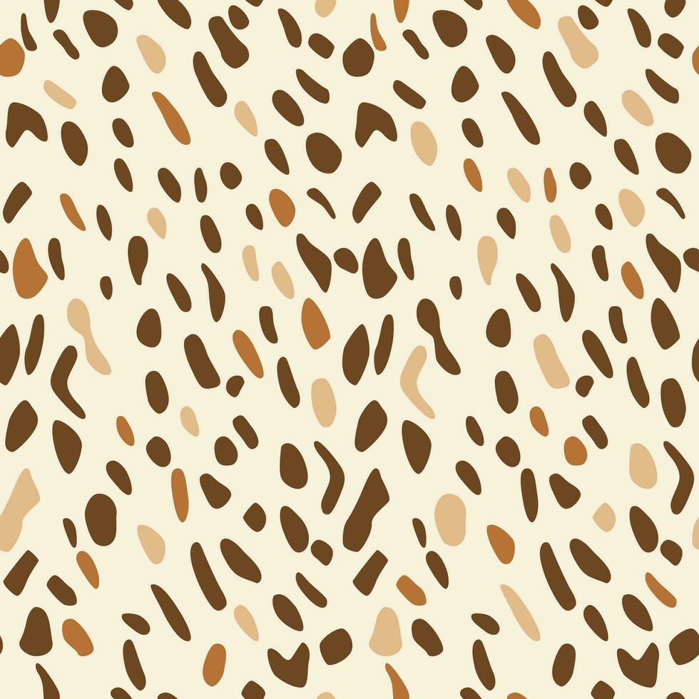 Abstract leopard skin seamless pattern wallpaper design, brown and gray background vector