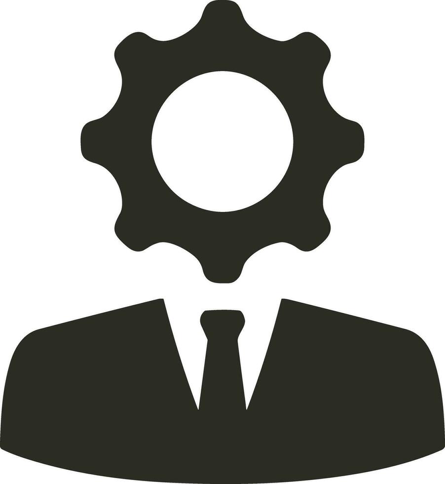 Gear setting symbol icon vector image. Illustration of the industrial wheel mechine mechanism design image