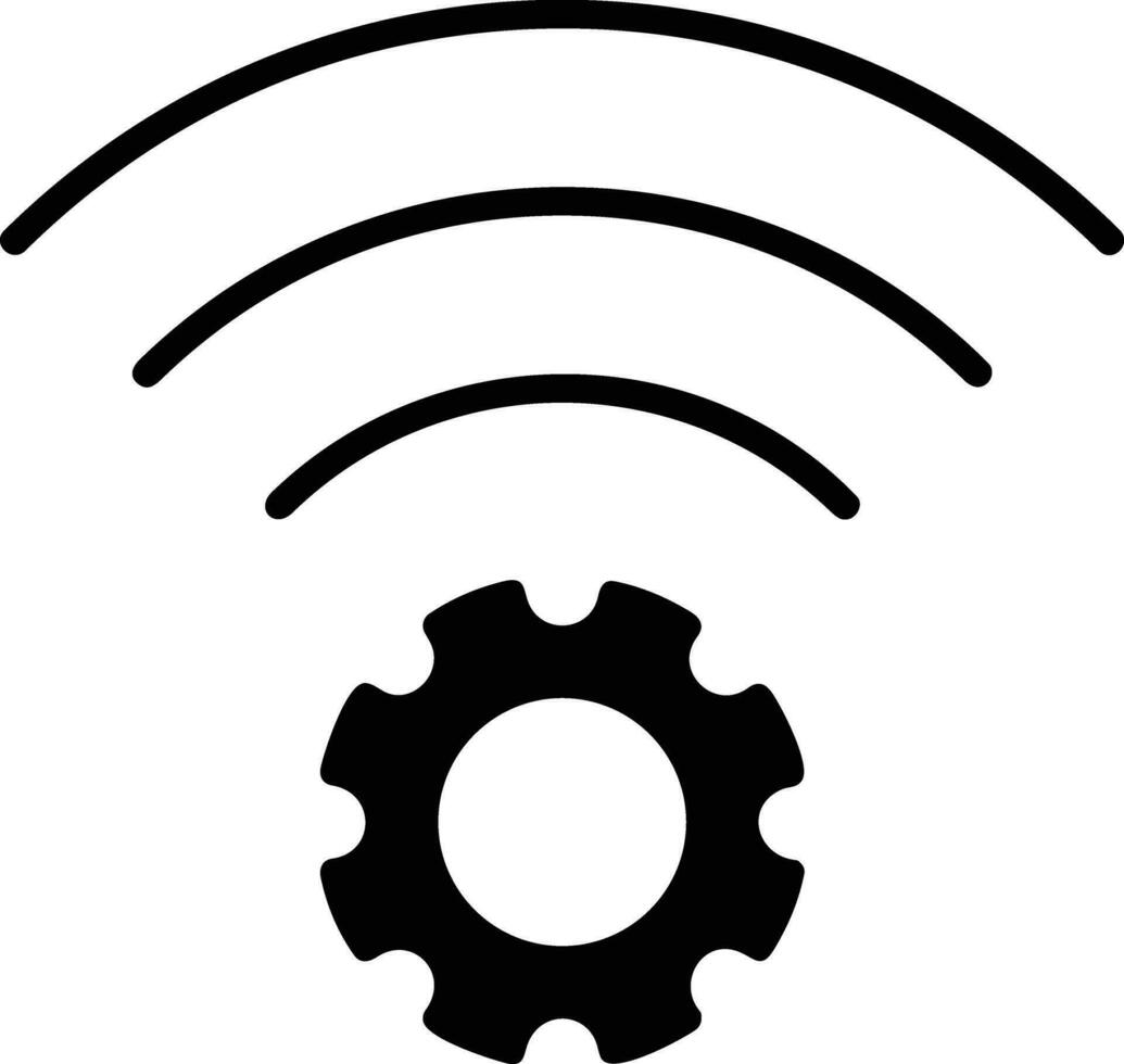 Gear setting symbol icon vector image. Illustration of the industrial wheel mechine mechanism design image