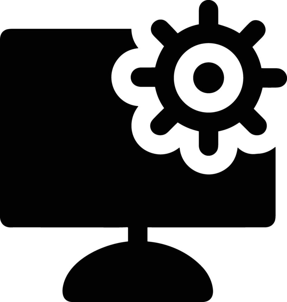 Gear setting symbol icon vector image. Illustration of the industrial wheel mechine mechanism design image