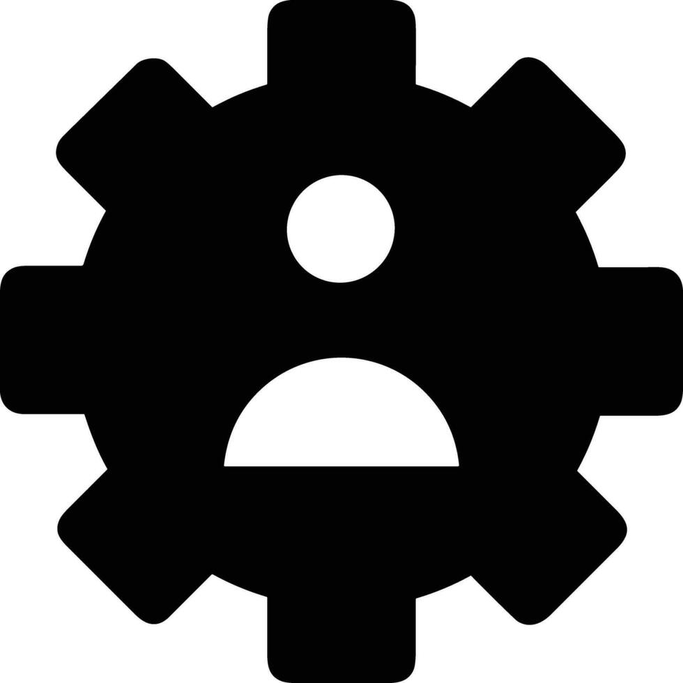 Gear setting symbol icon vector image. Illustration of the industrial wheel mechine mechanism design image