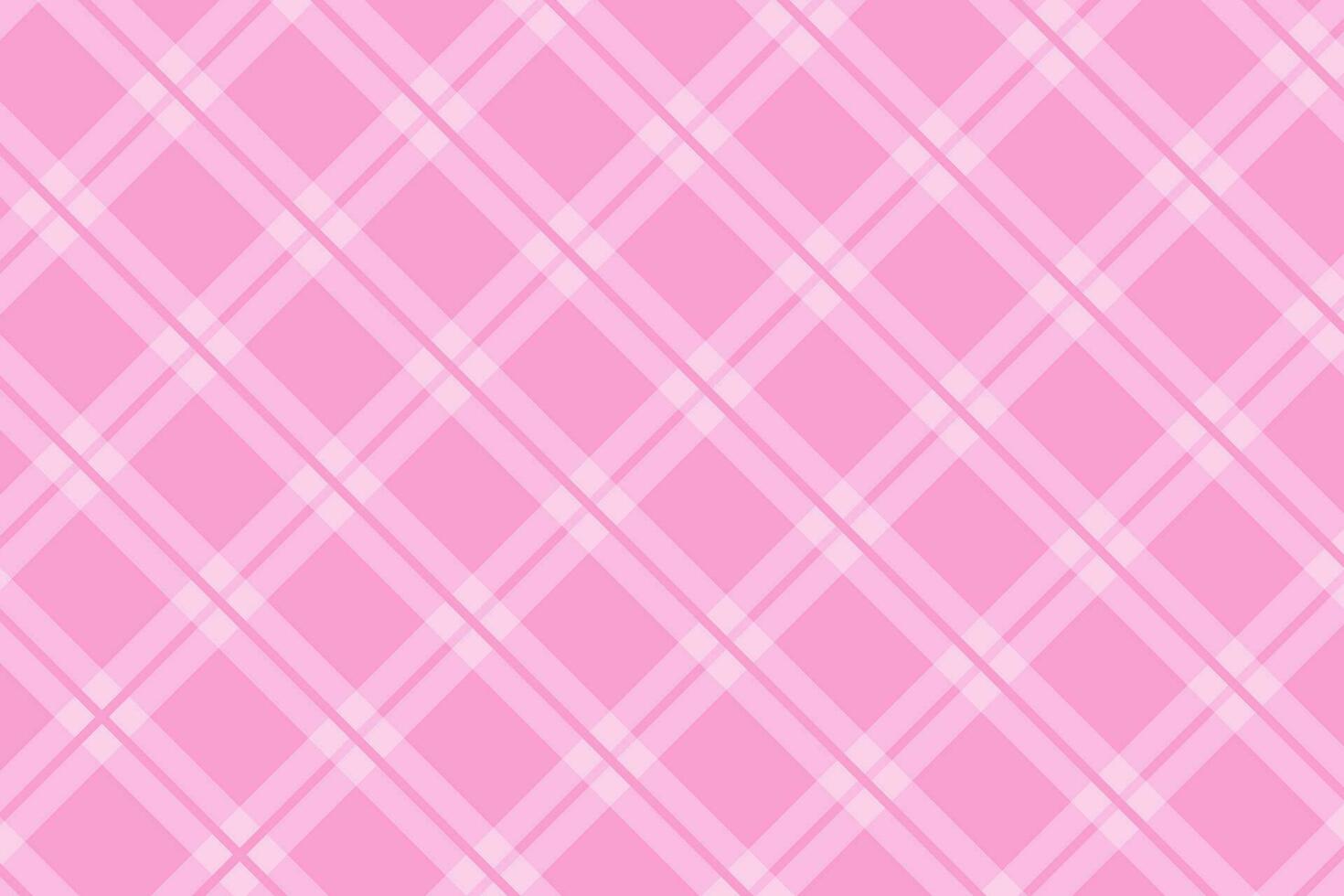 Background in cute style. Trendy pink gingham check plaid. vector