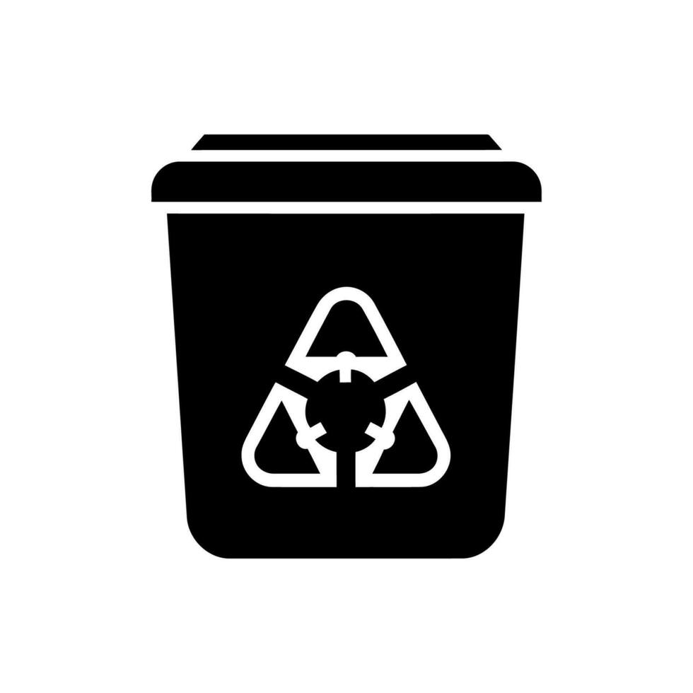 Medical waste disposal icon on white background vector