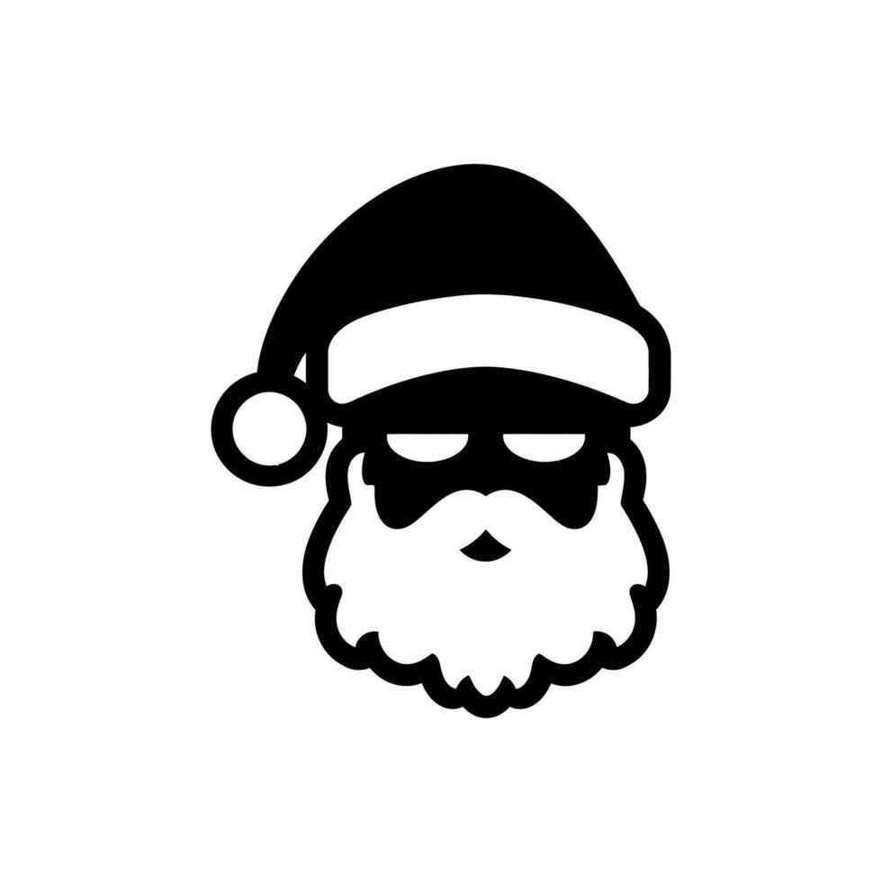 Papa Noel claus icono - sencillo vector ilustración