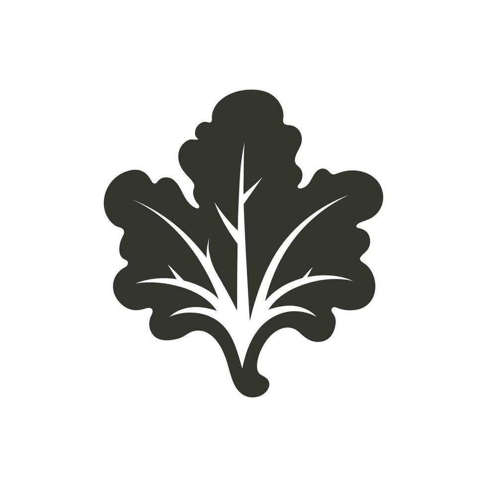 frisee lechuga icono en blanco antecedentes - sencillo vector ilustración