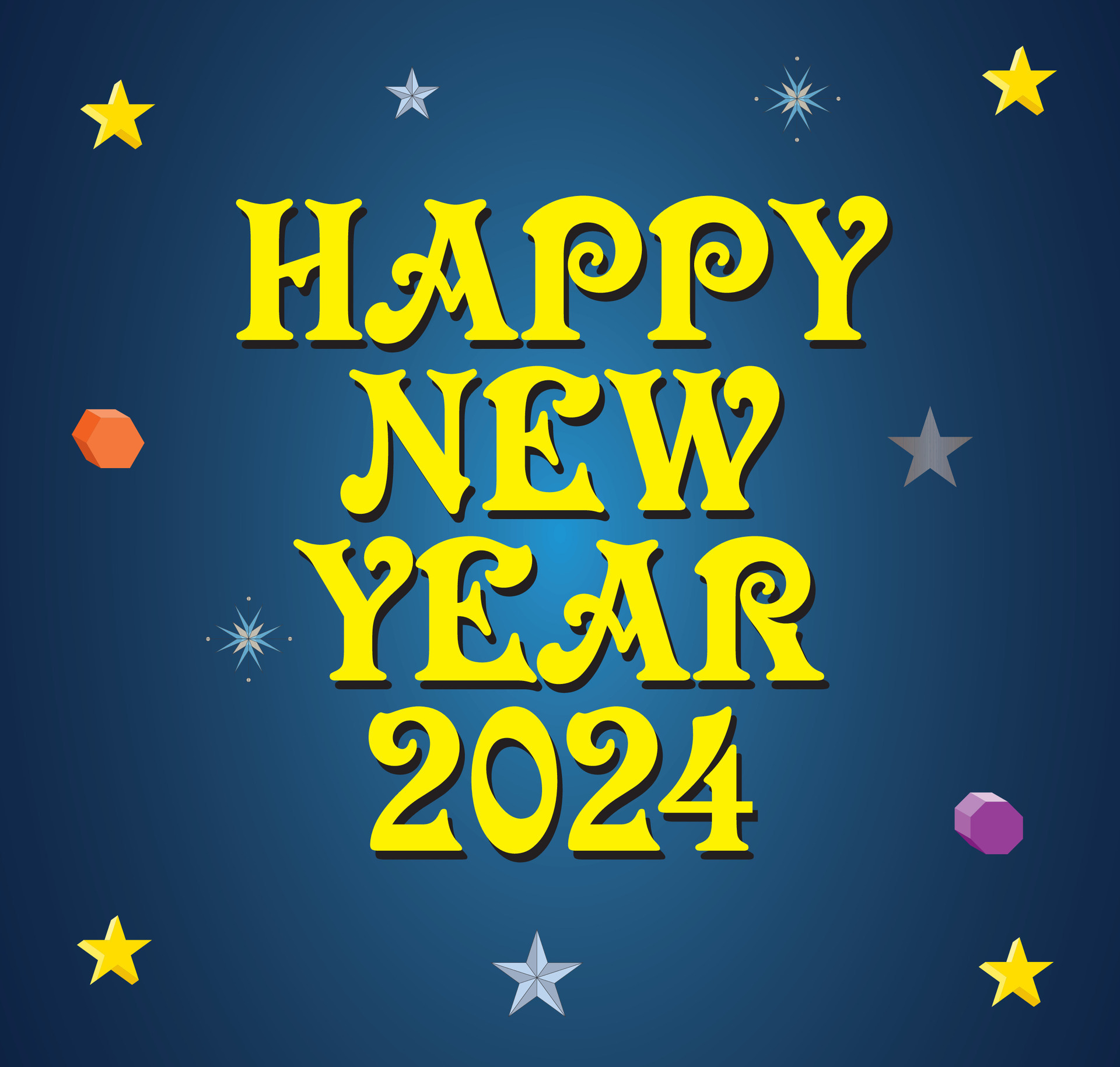 Happy New Year 2024 Vector Design 2024 eve 34778819 Vector Art at Vecteezy