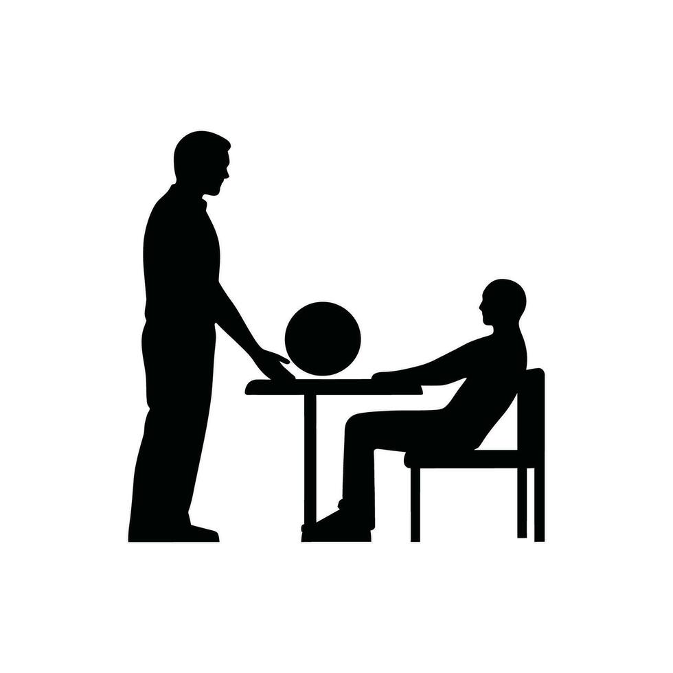 Physical Therapy Icon on White Background - Simple Vector Illustration