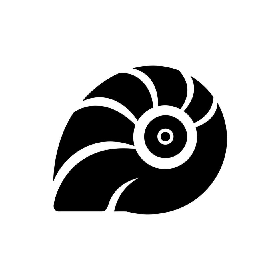 mar caracol icono en blanco antecedentes - sencillo vector ilustración