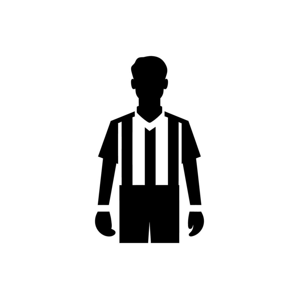 Referee Icon on White Background - Simple Vector Illustration