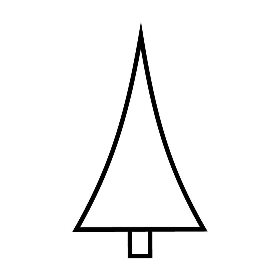 Navidad árbol vector icono. nuevo año ilustración signo. invierno símbolo.