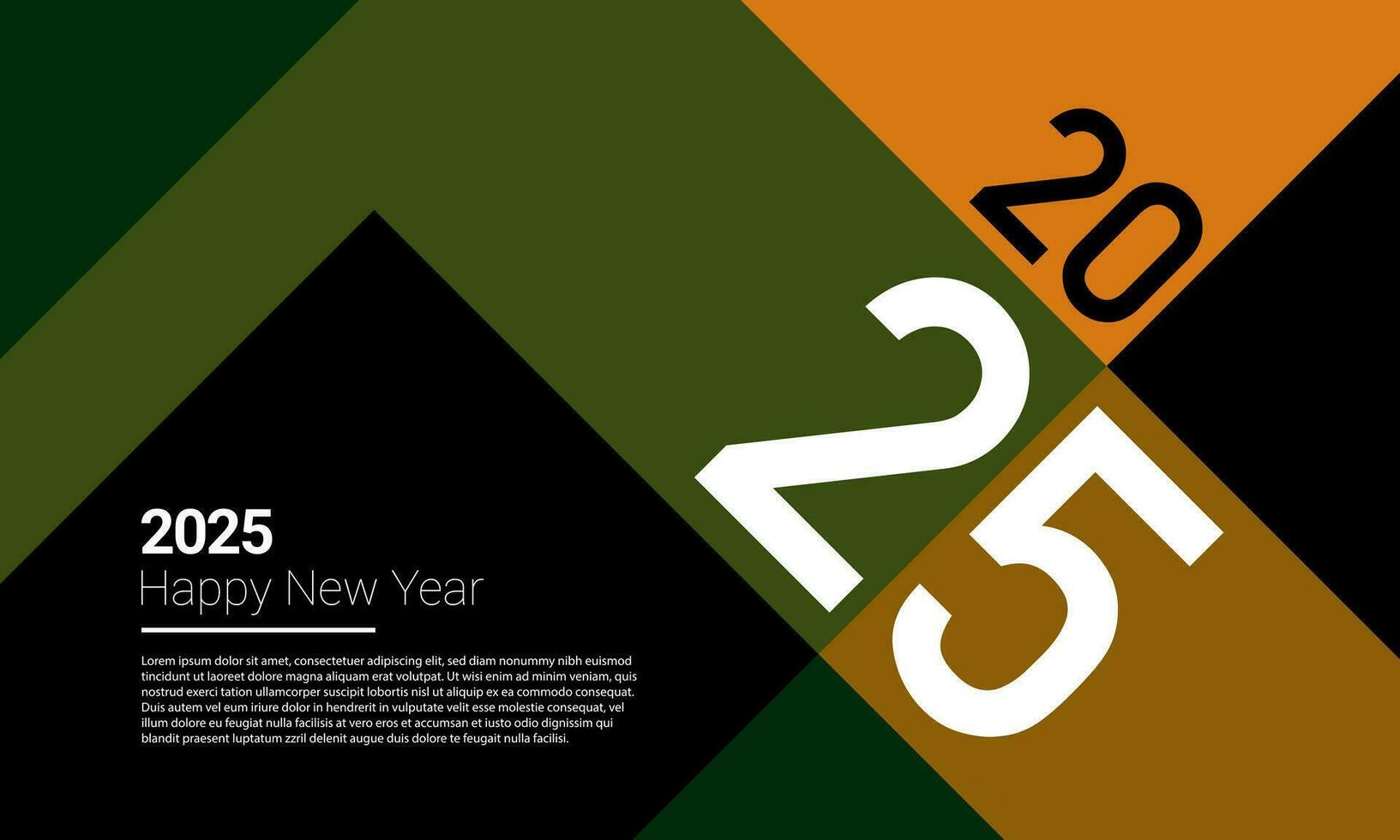 2025 happy new year background design. vector