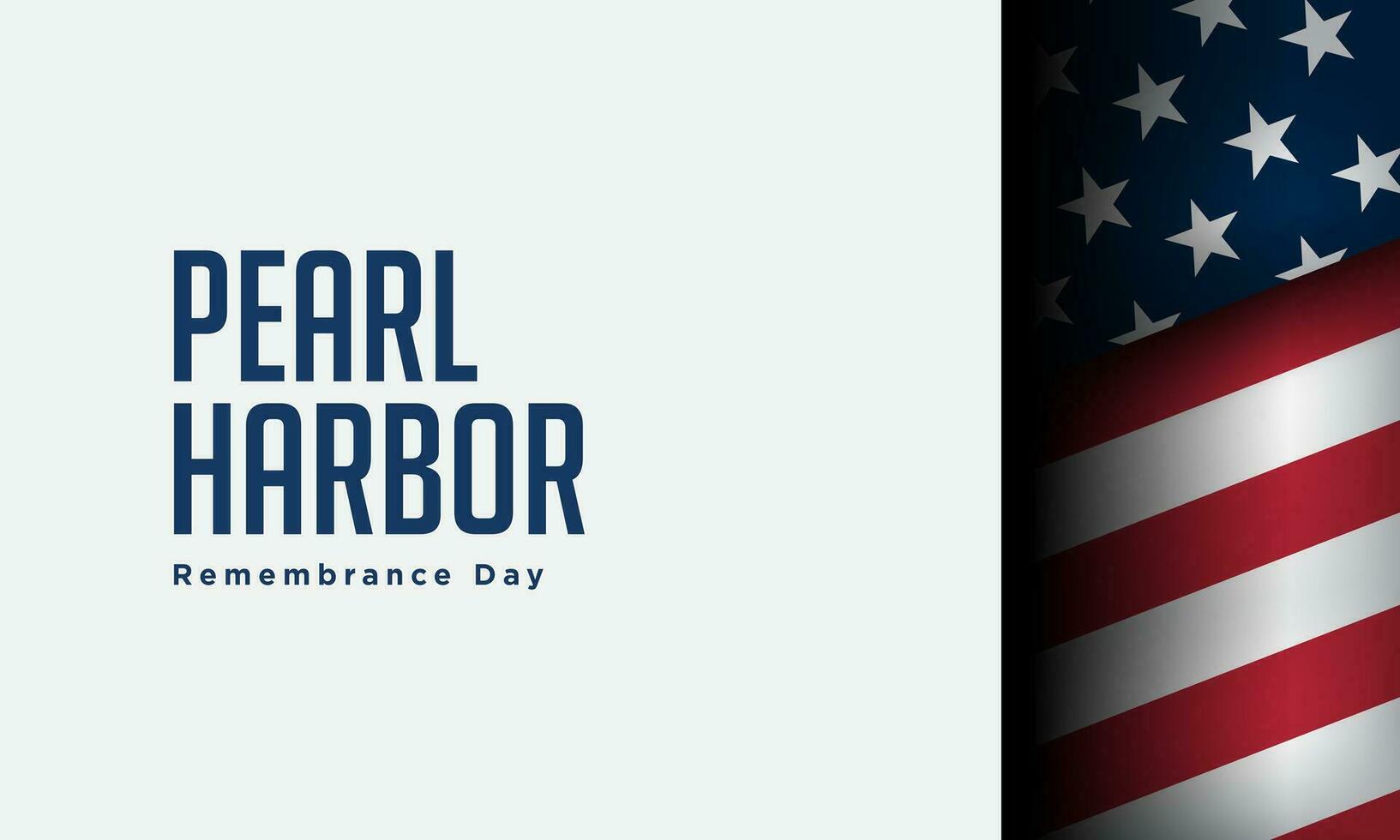Pearl Harbor Remembrance Day Background Design. vector