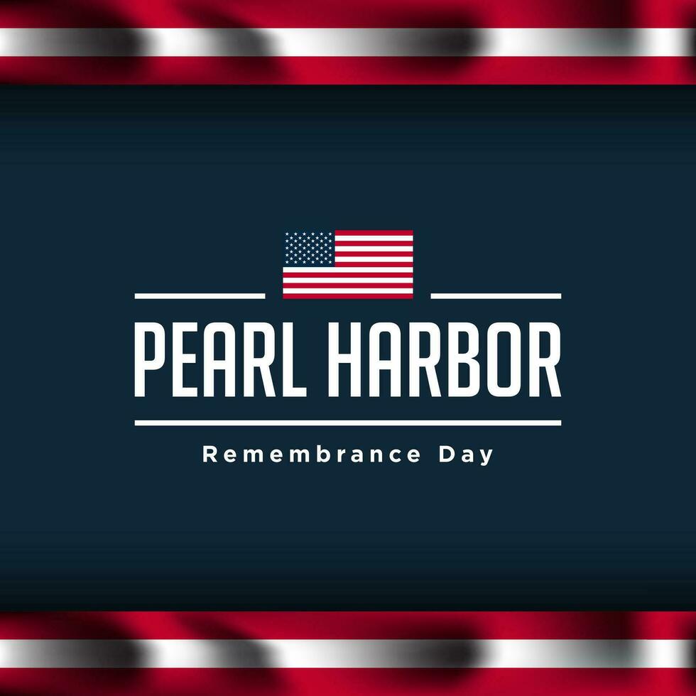 Pearl Harbor Remembrance Day Background. vector