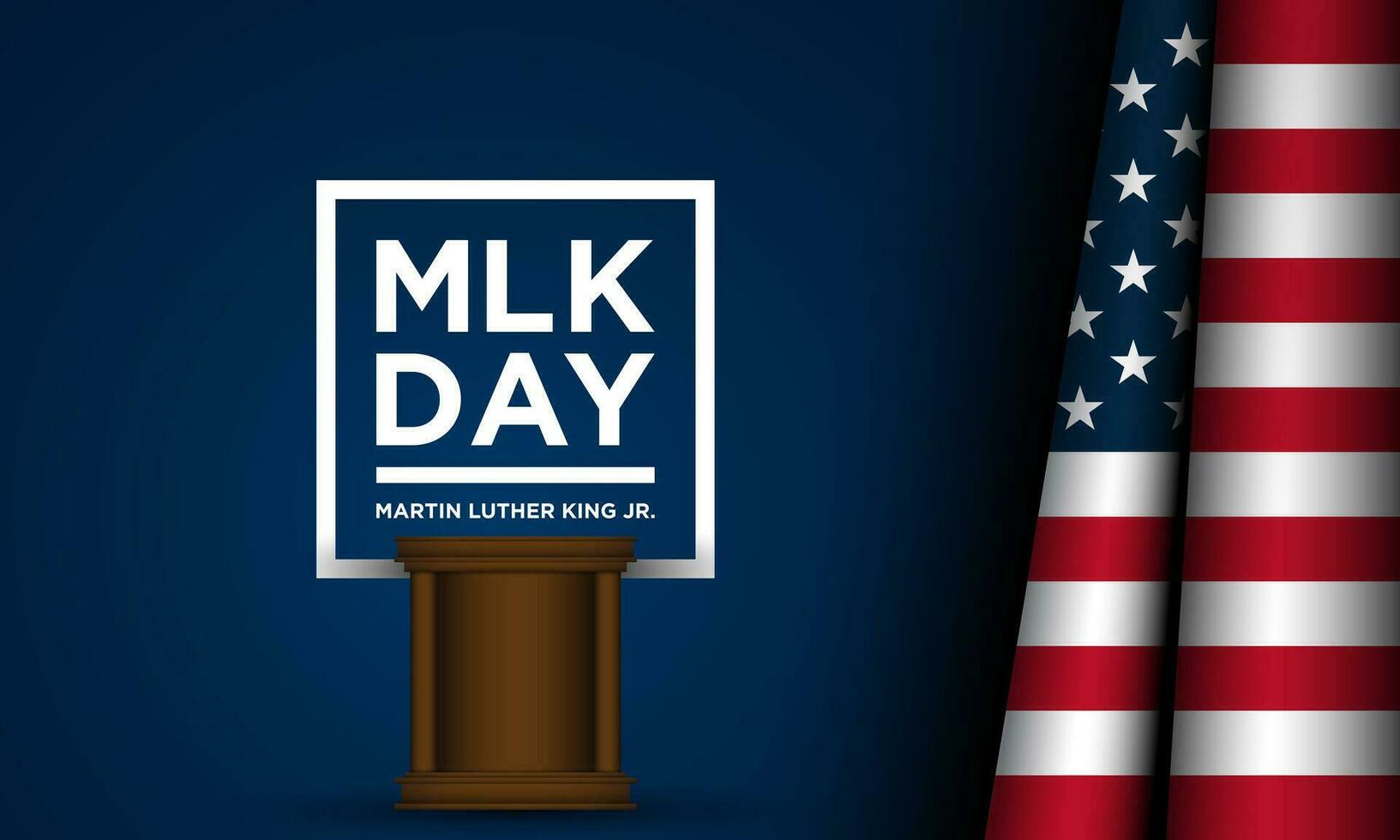 Martin Luther King Jr. Day Background Design. vector