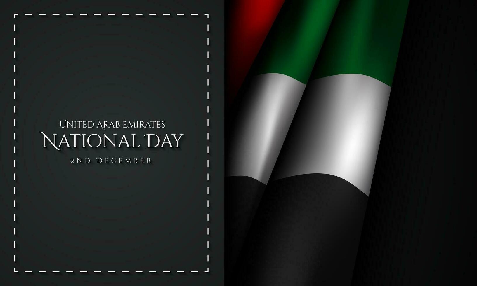 United Arab Emirates National Day Background Design. vector