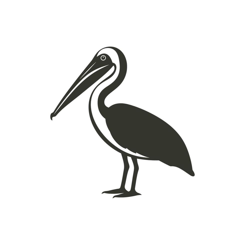 Pelican bird Icon on White Background - Simple Vector Illustration