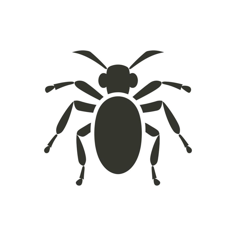 Ant Icon on White Background - Simple Vector Illustration