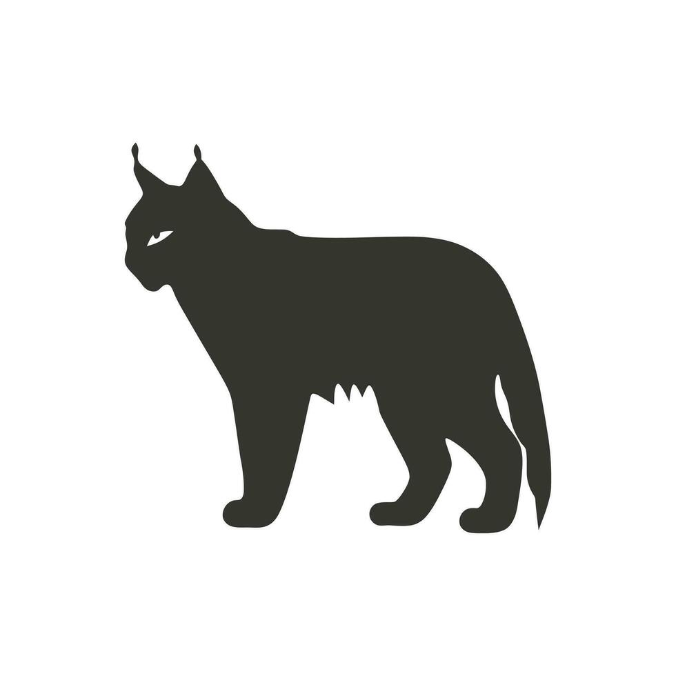 Lynx Icon on White Background - Simple Vector Illustration