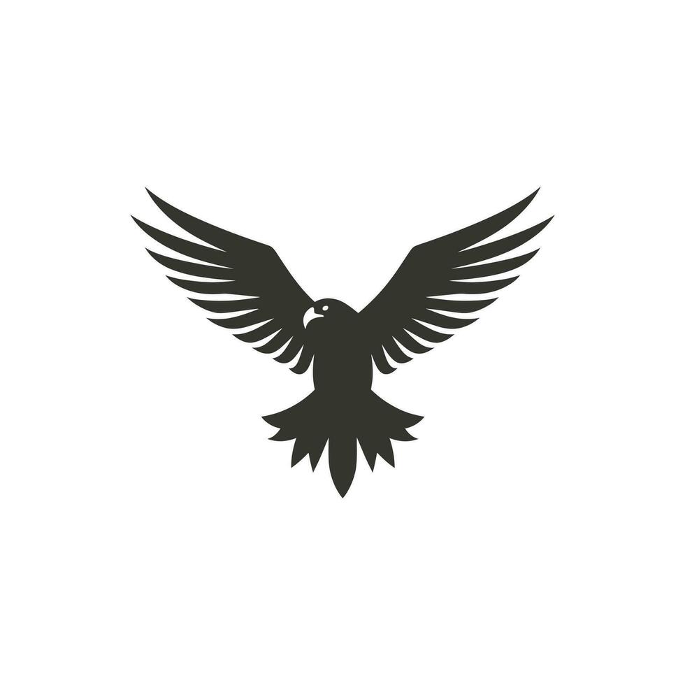 Golden eagle Icon on White Background - Simple Vector Illustration