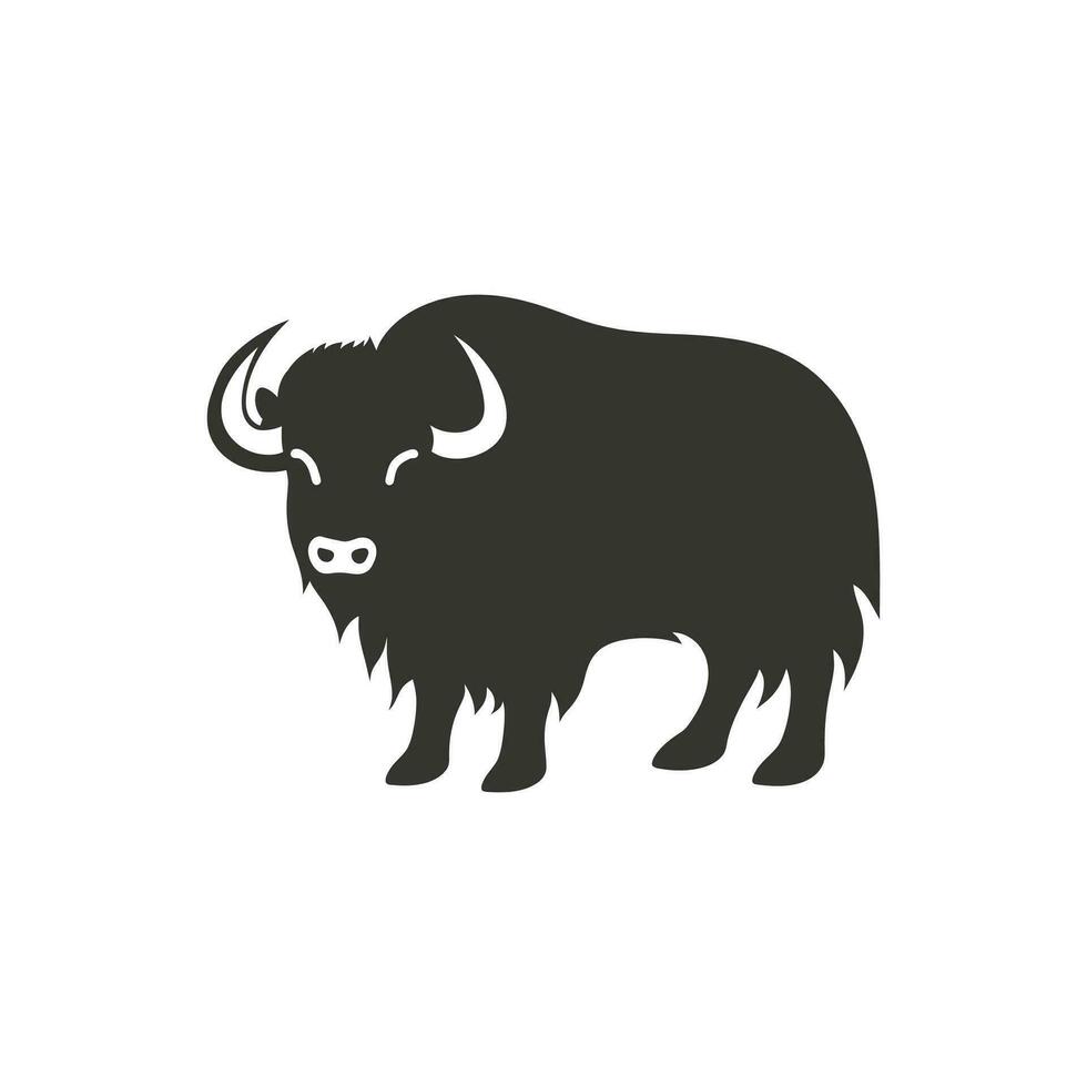 Musk ox Icon on White Background - Simple Vector Illustration