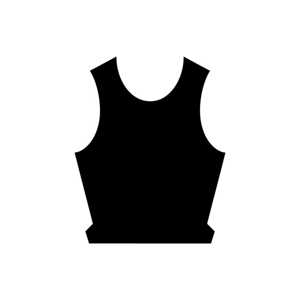 Wrestling Singlet Icon on White Background - Simple Vector Illustration
