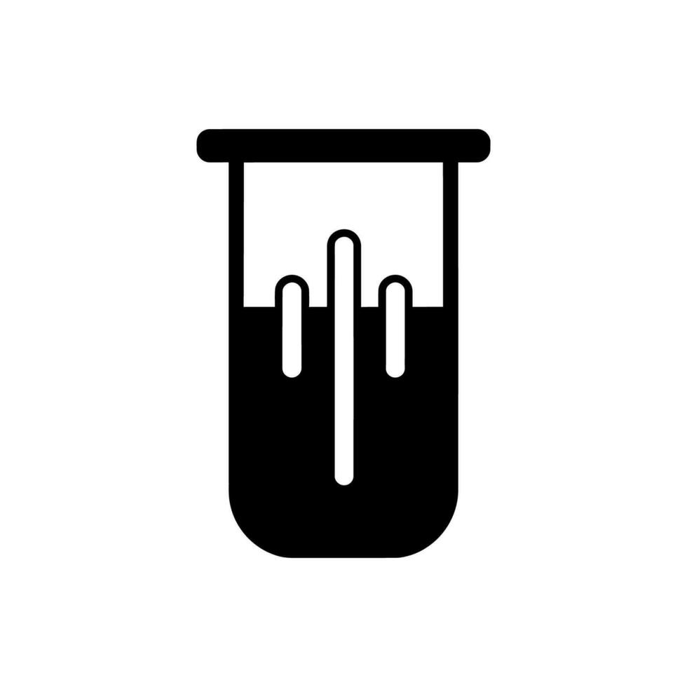 Urine test icon on white background vector