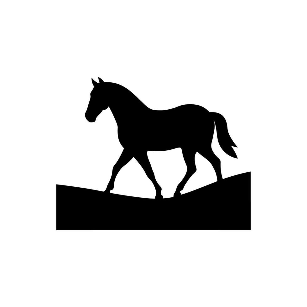 Horse icon isolated on white background vector