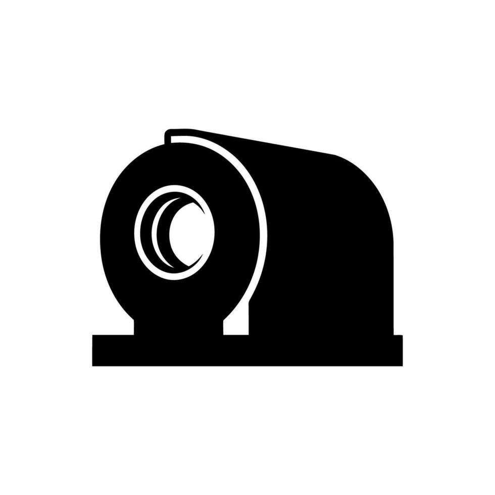 MRI machine icon on white background vector