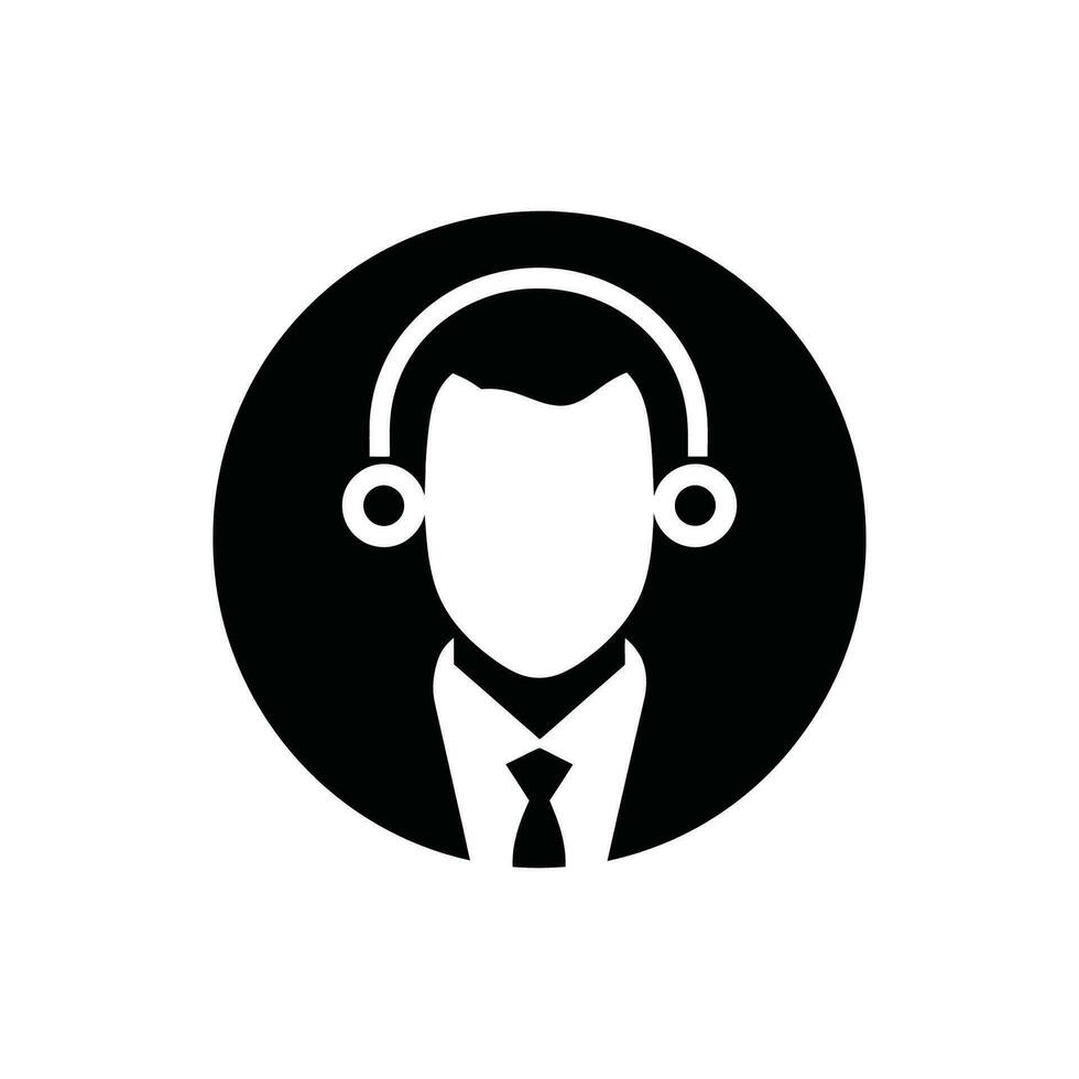 Audiologist Icon on White Background - Simple Vector Illustration