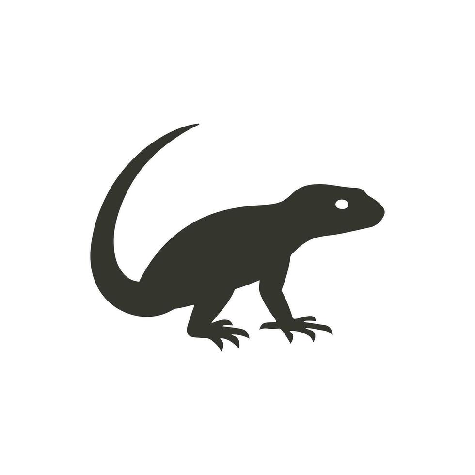 Newt Icon on White Background - Simple Vector Illustration