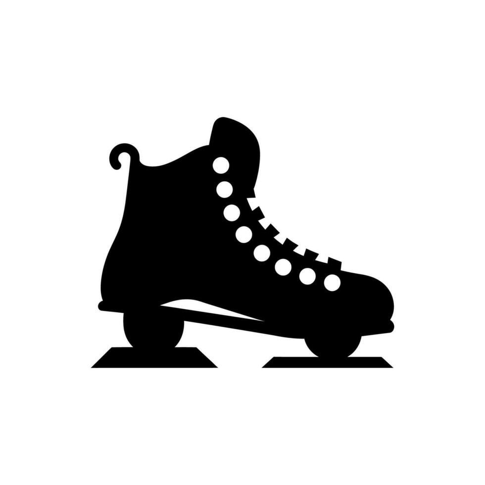 Ice Skate Blade Icon on White Background - Simple Vector Illustration