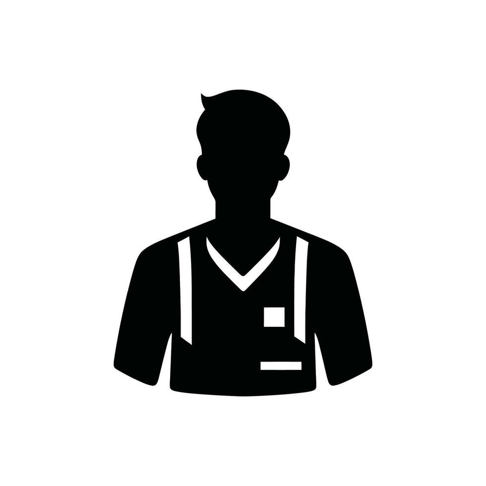 Paramedic Icon on White Background - Simple Vector Illustration