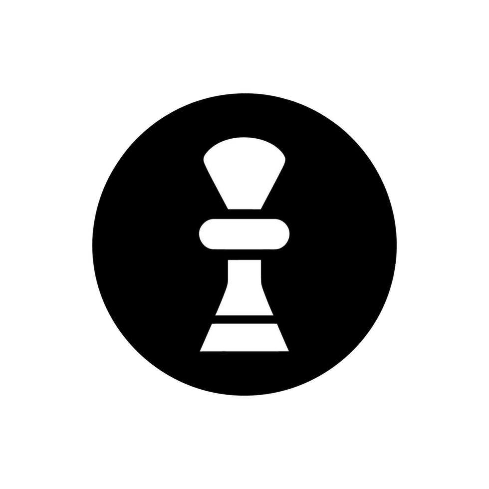 Checkmate Icon on White Background - Simple Vector Illustration