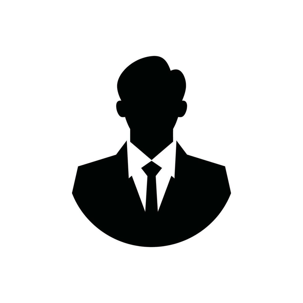 Broker Icon on White Background - Simple Vector Illustration