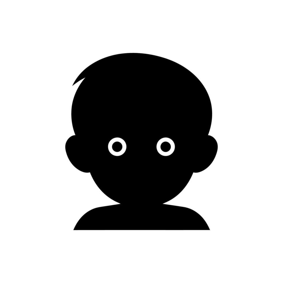 Baby icon on white background vector
