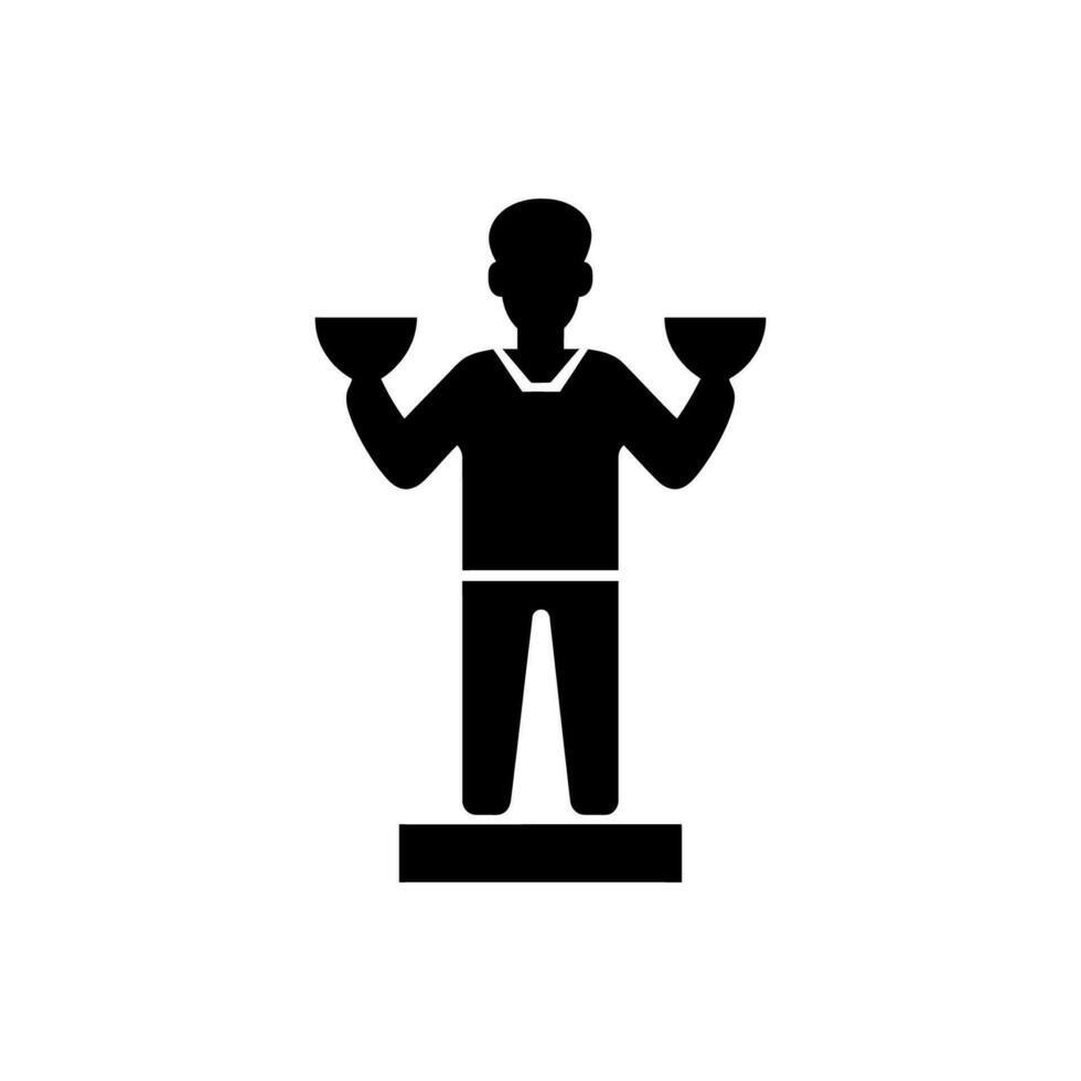 Sportsmanship Award Icon on White Background - Simple Vector Illustration
