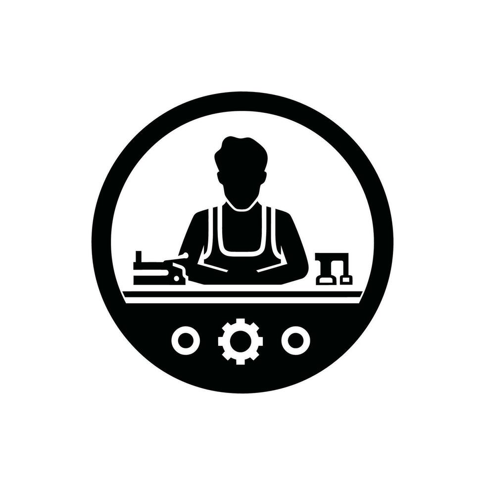Assembler Icon on White Background - Simple Vector Illustration