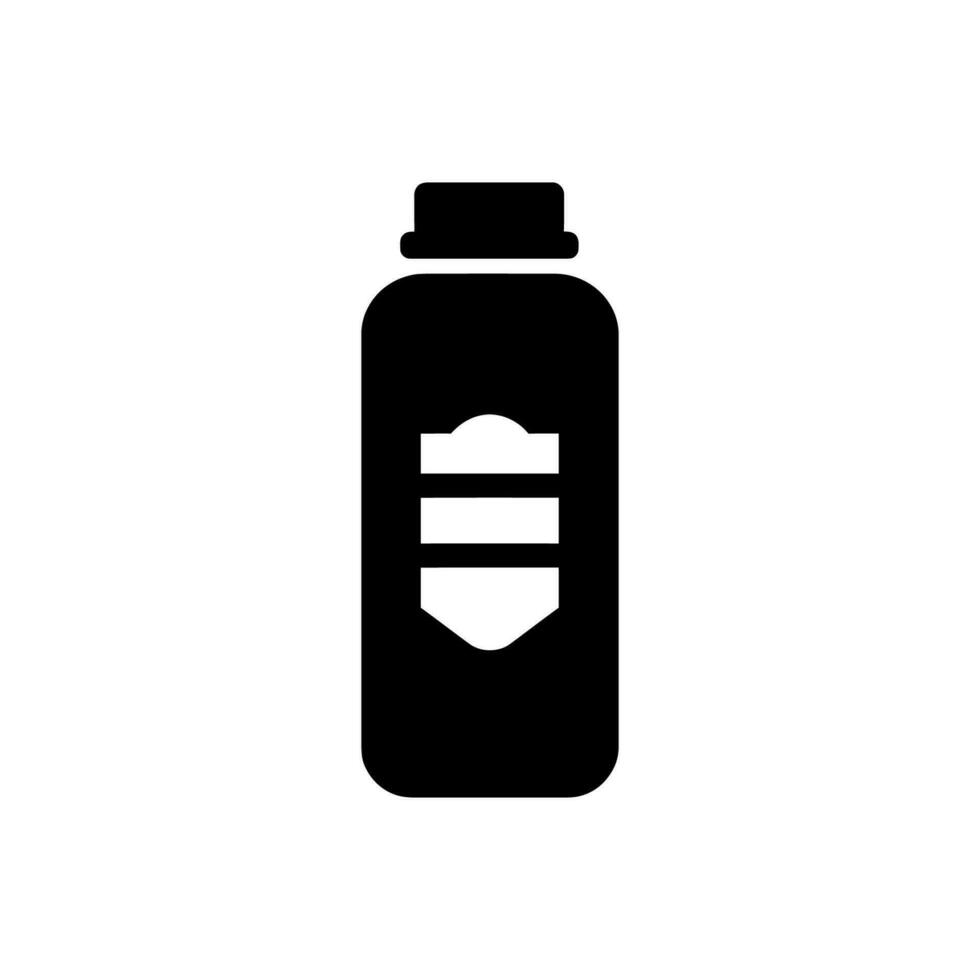 Sports Drink Icon on White Background - Simple Vector Illustration