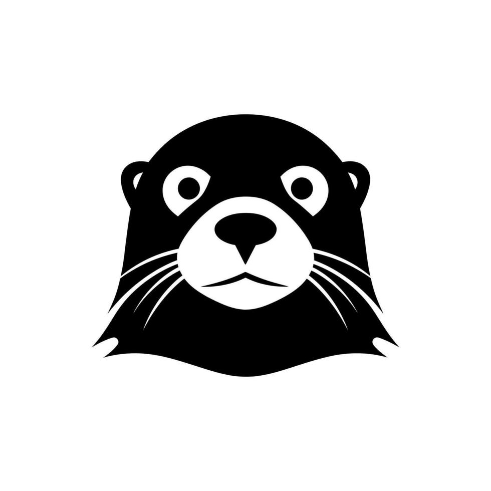 Sea otter Icon on White Background - Simple Vector Illustration