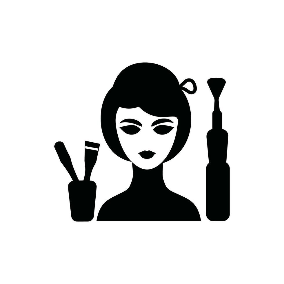 Artist Icon on White Background - Simple Vector Illustration