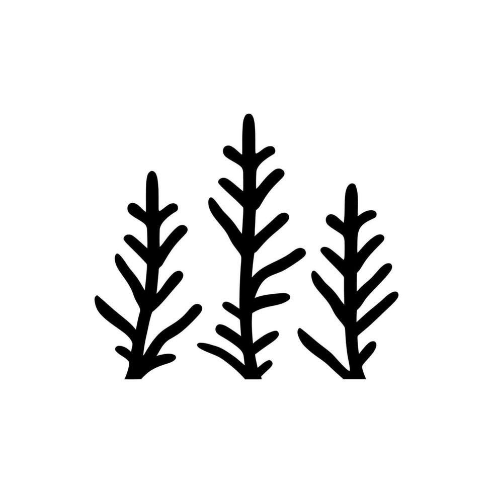 Algae Icon on White Background - Simple Vector Illustration